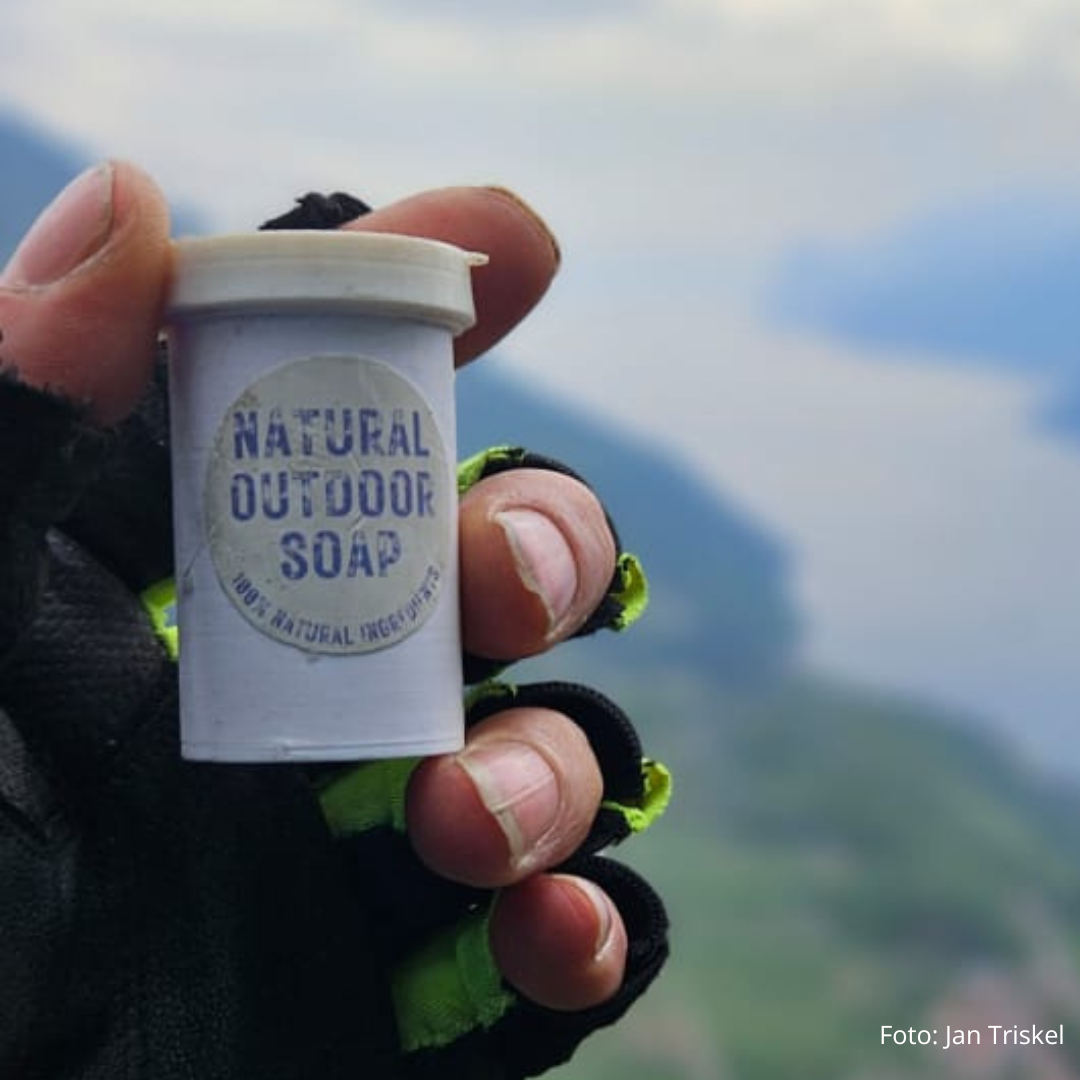 Natural Outdoor Soap - Pocket Seifenstreuer für unterwegs