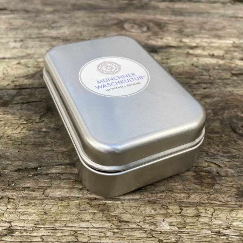 Waschkultur Seifendose mit Abtropfschale aus Aluminium