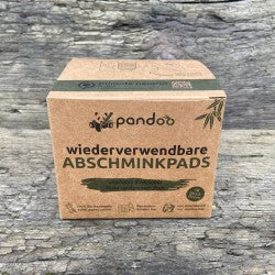 Wiederverwendbare Abschminkpads aus Bio-Baumwolle (18 Stück) inkl. Aufbewahrungsbox aus Bambus